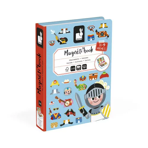 [94686973] Janod | Magneetboek Kostuums Jongens 3-8Y 44st 
