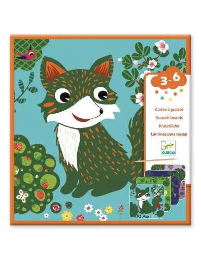 [94687597] Djeco kraskaarten Kleine dieren 3-6 jr