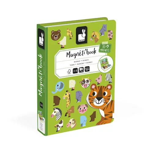 [487904] Janod magneetboek dieren 40st 3-8jr