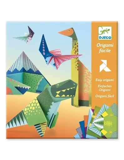 [105351140] Djeco origami vouwblaadjes dinosaurussen
