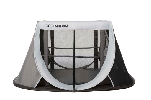 [289699] REISBED, Instant Travel Cot, grey rock, zwart/grijs, 90x64x130cm, matras B:61xL:111cm
