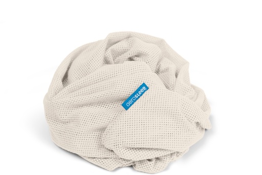 [436862] HOESLAKEN, Sleep Safe, 40x80cm, almond, ecru, vr wieg, uni, Fitted Sheet, polyester, 1 stuk(s)