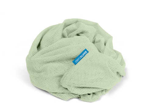 [436877] Aerosleep | Hoeslaken Sleep Safe Fitted Sheet vr Park Polyester Olive 75x95cm