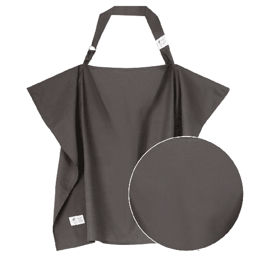 [471480] BORSTVOEDINGSDOEK, epic grey, schort, Nursing Cover, grijs, uni, katoen, model: schort