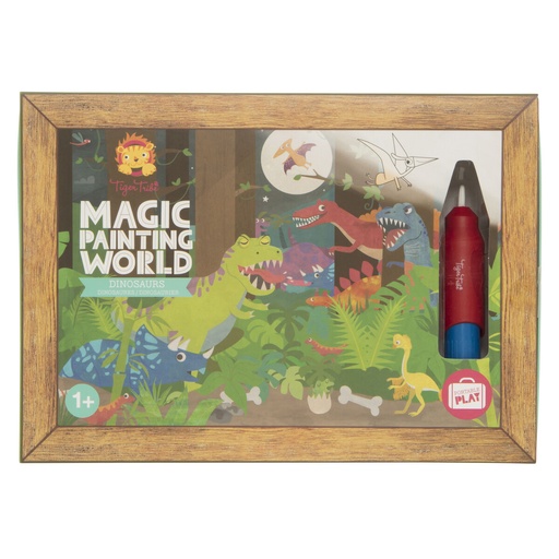 [107832897] Tiger Tribe kleuren met water dinosaurussen