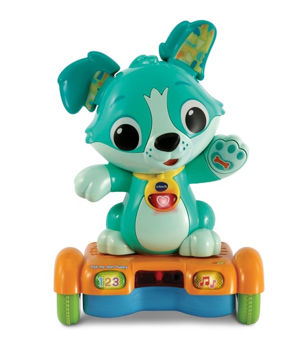 [413143] ROLLEND FIGUUR, Pak me dan Puppy, blauw, kunststof, +muziek, +activities, vanaf 12 maanden