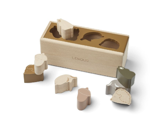 [415693] SORTEERVORMEN, Midas, Friendship, golden caramel multi mix, hout, +activities, 12m+, educatief speelgoed, Essentials
