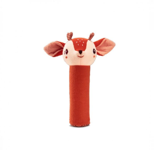 [453517] RAMMELAAR, Knijprammelaar, Stella, oranje, uni, textiel, +muziek, vanaf 3 maanden