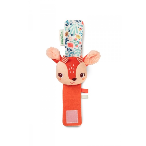 [453519] RAMMELAAR, Armbandrammelaar, Stella, oranje, uni, textiel, +muziek, vanaf 3 maand