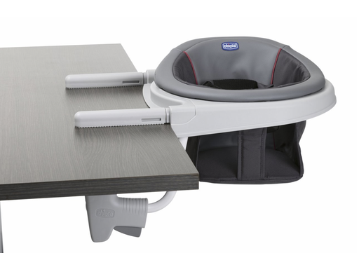 [458899] TAFELHANGSTOEL, 360°, stone, grijs, uni, metaal, met veiligheidsgordel, Br:25, D:71cm, opvouwbaar, 2023