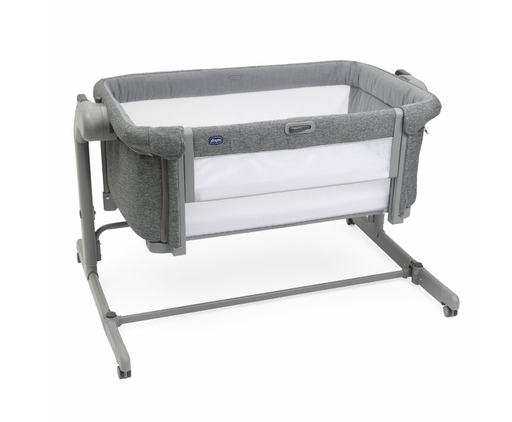[463697] CO-SLEEPING WIEG, Next2Me Magic Evo, dark grey, +matras, +bodem, schommel- functie, dropside, op wieltjes, 2023