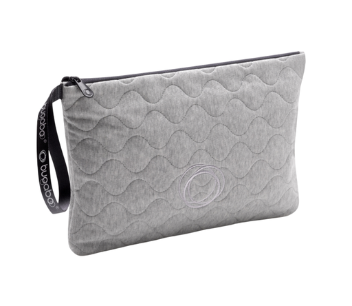 [423247] TOILETTAS, Changing Clutch, grey melange , 31x22cm, vr Fox3/Fox5/Donkey3/Donkey5 /Lynx/Bee6/Butterfly/Dragonfly, 2023