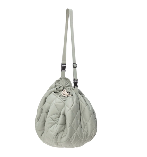 [425262] OPBERGZAK, Organic Soft, meadow green, matelassé, rond, biologisch katoen, H2 Dia120cm, opvouwbaar, 1 stuk(s), 2022