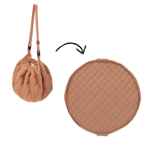 [425267] Play & Go | Opbergzak/Speeltapijt Baby Soft Organic Cotton Tawny Brown Dia120cm 