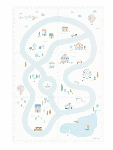 [475102] PUZZELMAT, EEVAA, village, 2 in 1 Puzzle Mat & Storage Box, ao stratenplan/aop over motief, kunststof, vanaf 0 maand