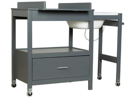 [254432] WASTAFEL (MET BAD), Emma, moon grey, excl mand 1xA: 68x18x45/2xC: 30x18x45/Quax, verzorgingstafel