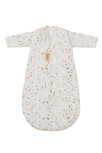 [451368] SLAAPZAK, 70cm, TOG NG, LM, Sprinkles taupe, met mouwen, bruin/ecru, all over sprinkles print, jersey, 2023