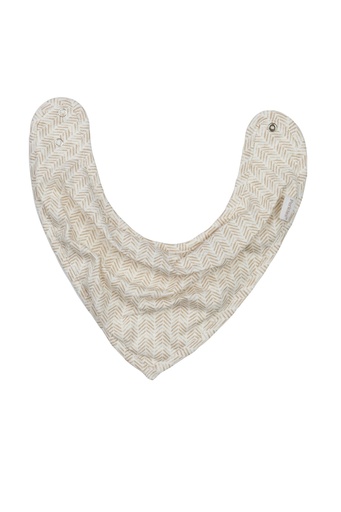 [475887] SPUUGDOEKJE, Bandana, Boho taupe, aop strepen, drukknopensluiting, 27x1cm, jersey, 1 stuk(s), 2023