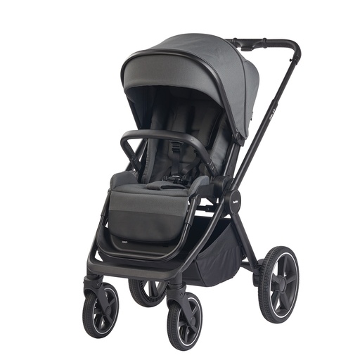 [476569] WANDELWAGEN, Crios 4.0, grey, grijs, frame zwart/alu, incl regenscherm, duwbeugel imitatieleder zwart, 2023