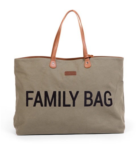 [423017] VERZORGINGSTAS, Family Bag Canvas, kaki, groen/bruin, uni/print Family Bag, reistas, canvas, 2021