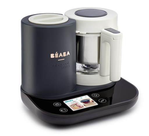 [438471] STOOMKOKER, Babycook Smart, anthracite, stomen/blenden/ontdooien/opwarmen, inhoud beker 1250 ml, met stoommand