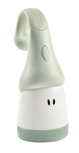 [442252] NACHTLAMP DRAADLOOS, Pixie Torch, groen/ wit, figuur, kabouter, 6.5x15.5cm, LED lampje, oplaadbaar via 90 uur