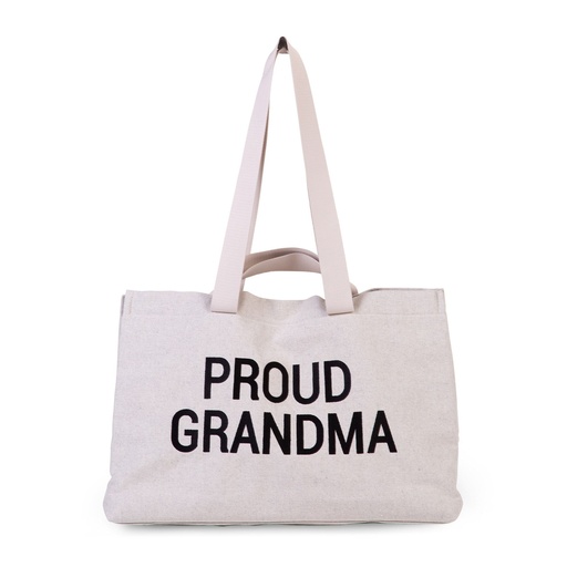[442436] VERZORGINGSTAS, Grandma Bag Canvas, ecru, uni/print Proud Grandma, canvas, +schouderriem, 2022