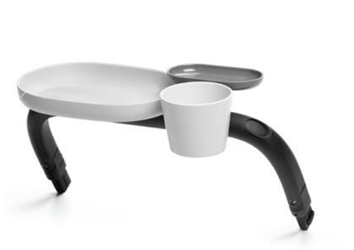 [387589] EETTABLET, vr bev. op wandelwagen Priam/ Priam 4.0/e-Priam, wit/grijs, kunststof, Platinum, 2023