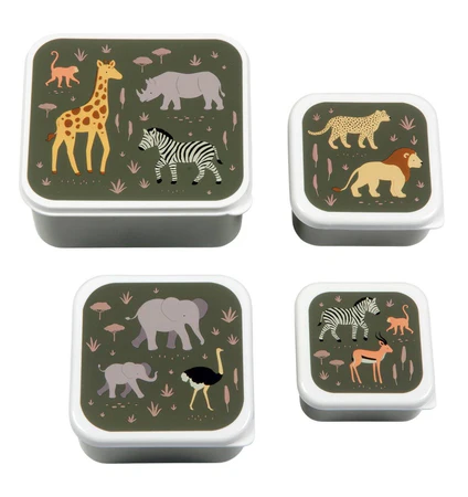 [136901232] A Little Lovely Company lunch & snack box set Savanne