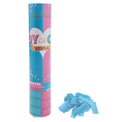 [409723] CONFETTIKANON, Baby Boy, 20 cm, 1 stuk(s), blauw, uni, papier