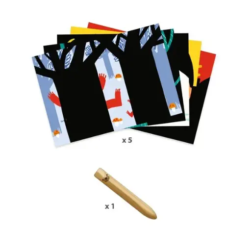 [141380028] Djeco kraskaarten dieren +18M