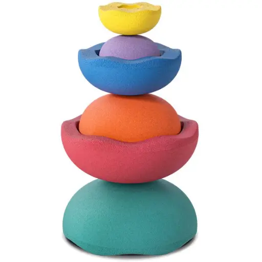 [144133266] Stapelstein Inside Rainbow Classic set van 6