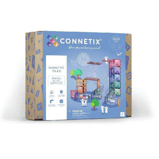 [144347975] Connetix Tiles 80 Piece Pastel Ball Run Expansion Pack magneetblokken