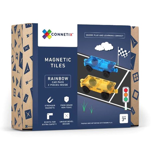 [144355466] Connetix Tiles 2 Piece car Pack magneetblokken