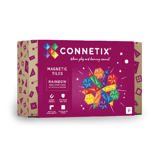 [144355490] Connetix Tiles 30 Piece Geometry Pack magneetblokken