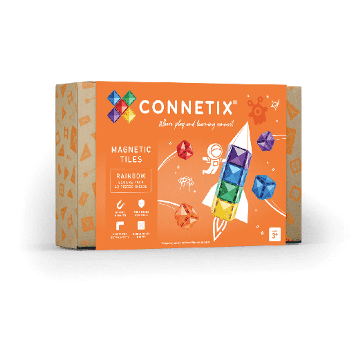 [144355568] Connetix Tiles 42 Piece Square Pack magneetblokken