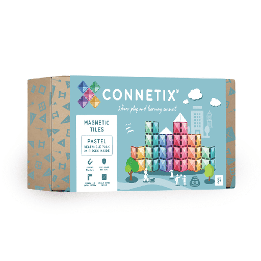 [146525089] Connetix Tiles Pastel Rectangle Pack 24 pc magneetblokken