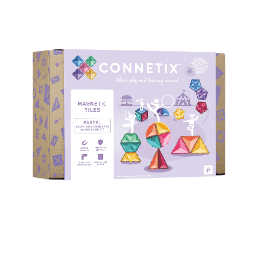 [146525153] Connetix Tiles Pastel Shape Expansion Pack 48 pc magneetblokken