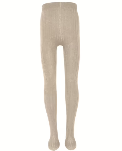 BROEKKOUSEN, beige, M:68, beige mel, 6 maand, girls, uni rib, 1 paar, kousen