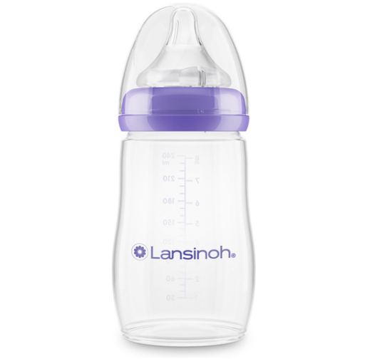 [482151] BREEDHALSFLES, PP, 160 ml, Natural Wave, siliconen speen /1 gaatje, 0m+, 1 stuk(s), fles
