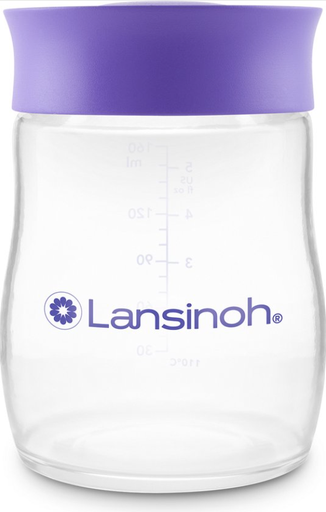 [482202] BEWAARPOTJE, Moedermelk Bewaarflesjes, compatibel met alle borstpompen van Lansinoh, stapelbaar, 4 stuk(s)