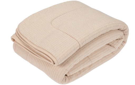 [469762] DEKEN, 110x140cm, Newborn Naturals, Ledikantendeken pure, beige, wit/ecru, uni, katoen/teddy, voor babybed