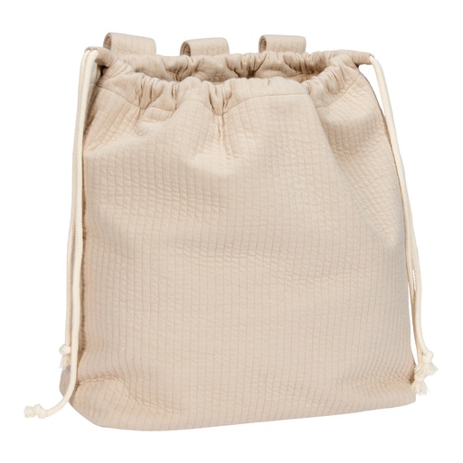 [469792] OPBERGZAK, vr speelgoed, Newborn Naturals, Boxzak Pure, beige, ecru, uni, rechthoek, katoen, opbergen