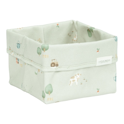 [469899] Little Dutch | Verzorgingsmand Little Farm Green Groen 15x15cm