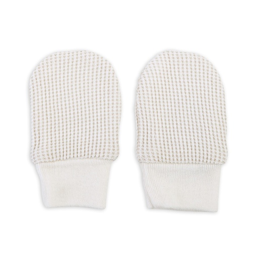 [428544] ANTIKRABWANTJES, Ciumbelle, cloud dancer , wit, katoen, vanaf 0 tot 4 maand, 1 paar