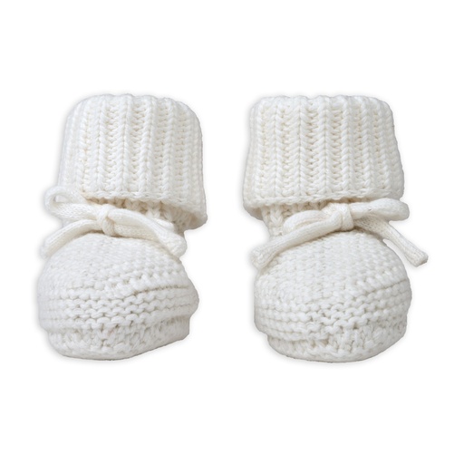 [464361] SCHOENEN, Slipper Knit Cotton,0-6m,cloud dancer, boys/girls, parkschoentjes, wit , uni, katoen