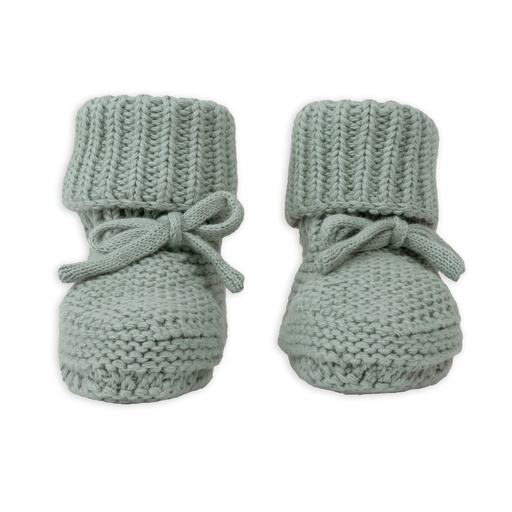 [464369] SCHOENEN, Slipper Knit Cotton,0-6m, silk , boys/girls, parkschoentjes, groen, uni, katoen