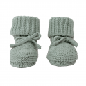 [464369] SCHOENEN, Slipper Knit Cotton,0-6m, silk , boys/girls, parkschoentjes, groen, uni, katoen