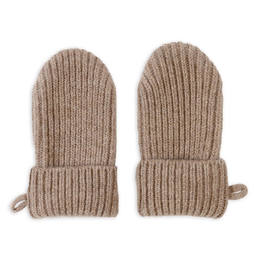 WANTEN, Folklore, Mittens, buffalo, 50-80, 0-12 m, boys/girls, bruin, uni, zonder vingers, Merino wol