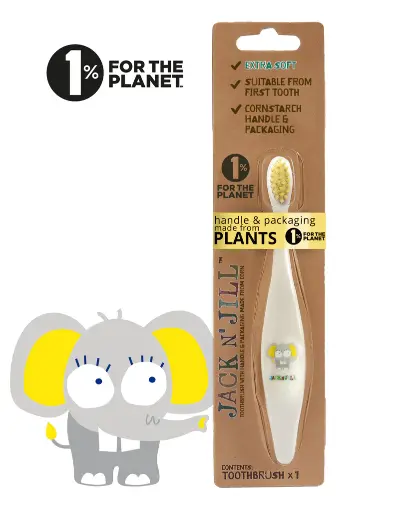 [414410] GEWONE TANDENBORSTEL, elephant, Bio Toothbrush, 100% afbreekbaar materiaal, 1 stuk(s), tandverzorging